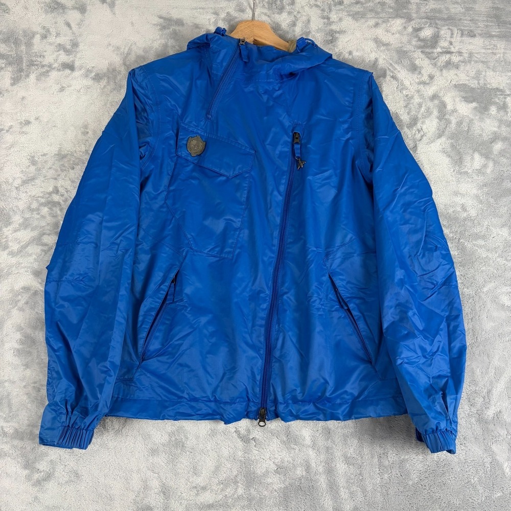 B by Burton Khalo Pullover Womens Size Small Hooded Windbreaker Ski Jacket Blue